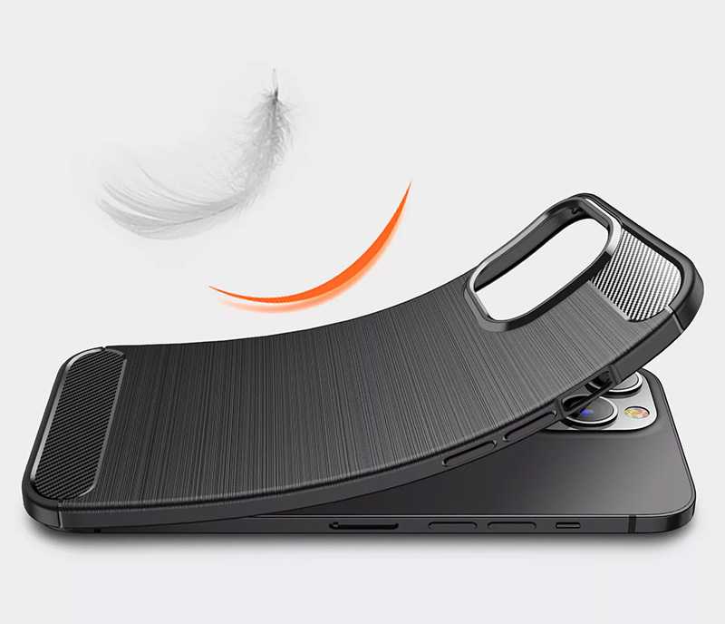 Dėklas iLike Topt Galinis dangtelis CARBON skirtas Apple iPhone 14 juodos spalvos