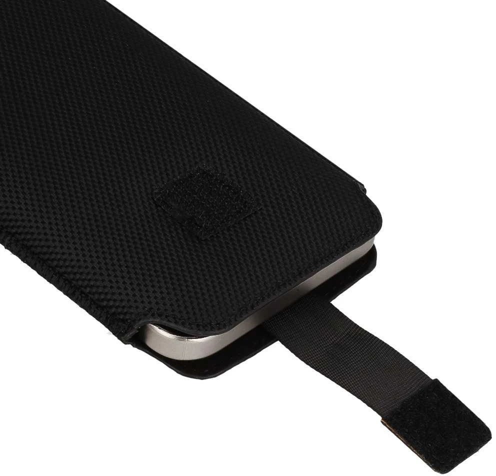 Dėklas Fusion Accessories Topt HIT maišelis telefonui (Dydis XL) Apple iPhone 14/14 Pro/Apple iPhone 15/15 Pro/Samsung S23/S23 Plus/S24/S24 Plus/A15/A54 5G design 2 juodos spalvos