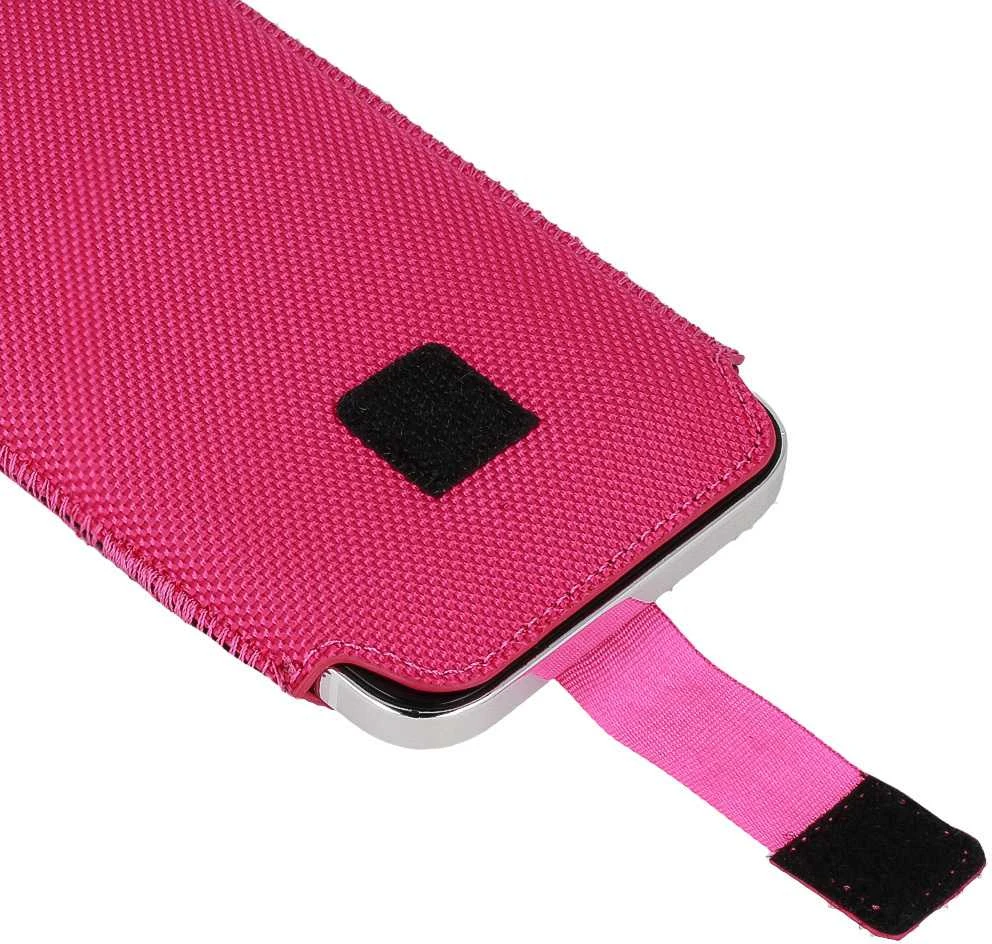 Dėklas Fusion Accessories Topt HIT maišelis telefonui (Dydis XL) Apple iPhone 14/14 Pro/Apple iPhone 15/15 Pro/Samsung S23/S23 Plus/S24/S24 Plus/A15/A54 5G design 2 rožinės spalvos
