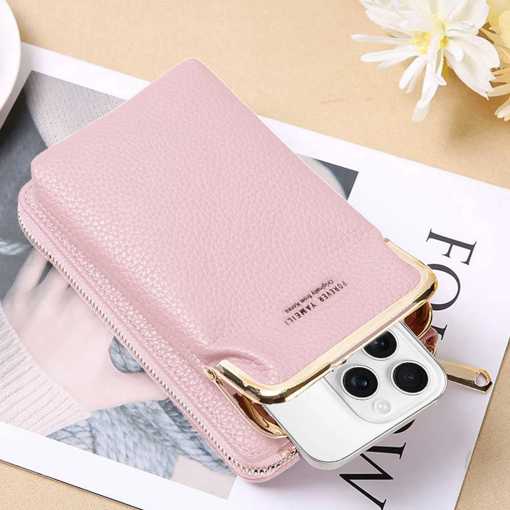 Dėklas Fusion Accessories Topt Knitted bag skirtas phone design 2 rožinės spalvos