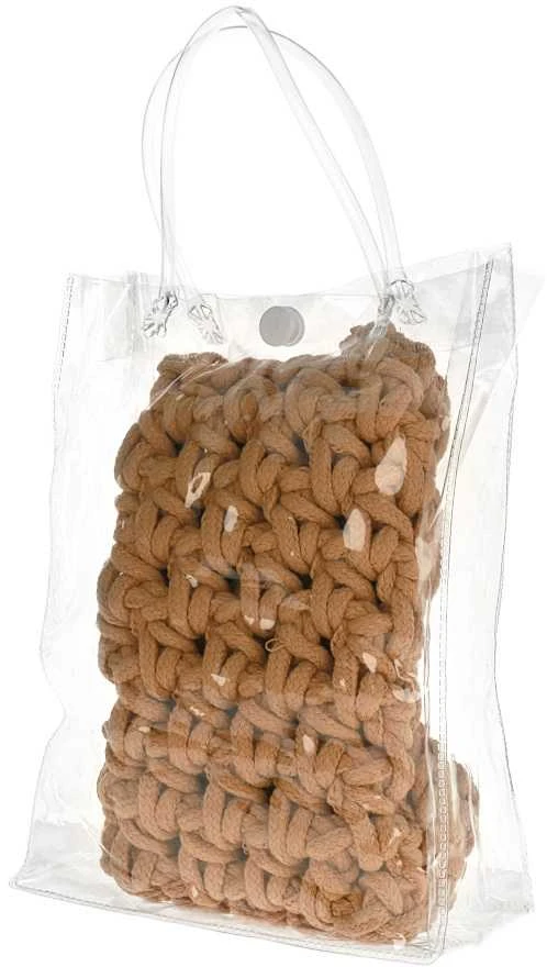 Dėklas Fusion Accessories Topt Knitted krepšys skirtas telefonui design 1 gelsvas
