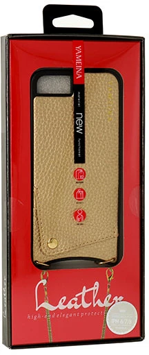 Toptel RANKINĖ – „Simply Leather Dėklas“ – Apple iPhone XS MAX, auksinė