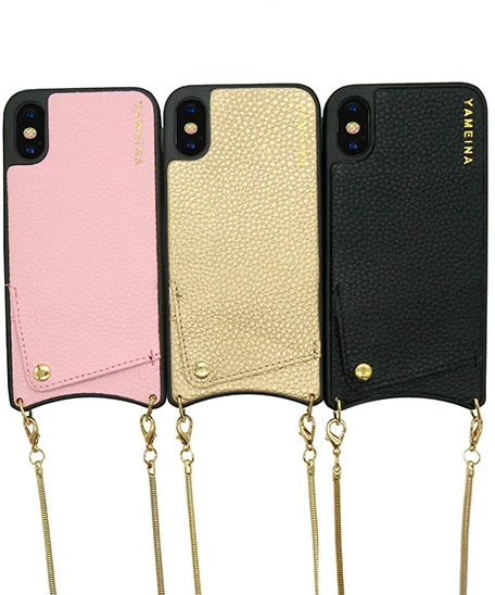Toptel RANKINĖ – „Simply Leather Dėklas“ – Apple iPhone XS MAX, auksinė