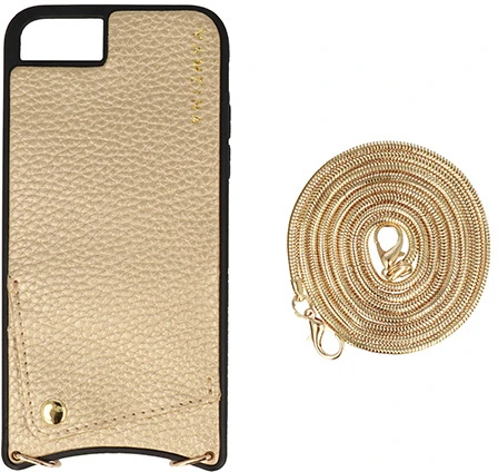 Toptel RANKINĖ – „Simply Leather Dėklas“ – Apple iPhone XS MAX, auksinė