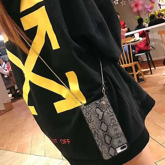 Dėklas Toptel Topt Krepšys telefonui – SNAKE Leather – Apple iPhone XS Max baltos spalvos