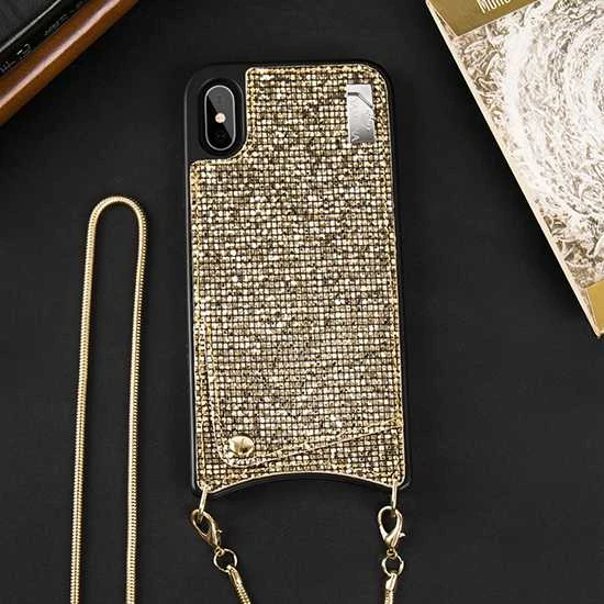 Dėklas Toptel Topt Krepšys telefonui – Star – Apple iPhone XS Max aukso spalvos