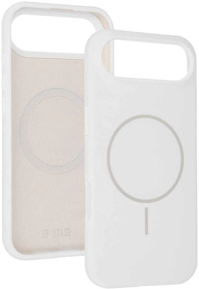 Dėklas Fusion Accessories Topt Magsafe Slim Silicone skirtas Apple iPhone 17 Air baltos spalvos