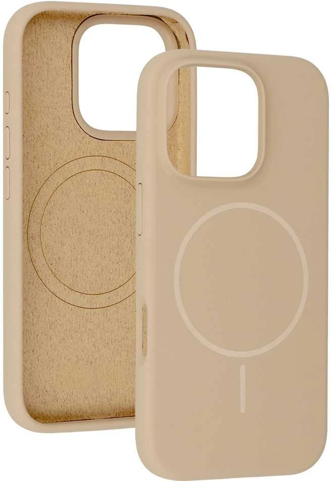 Dėklas Topt Magsafe Slim Silicone skirtas Apple iPhone 17 rudos spalvos