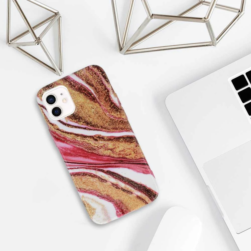 Dėklas Topt Marble Silikon Apple iPhone 12 Mini šablonas 8