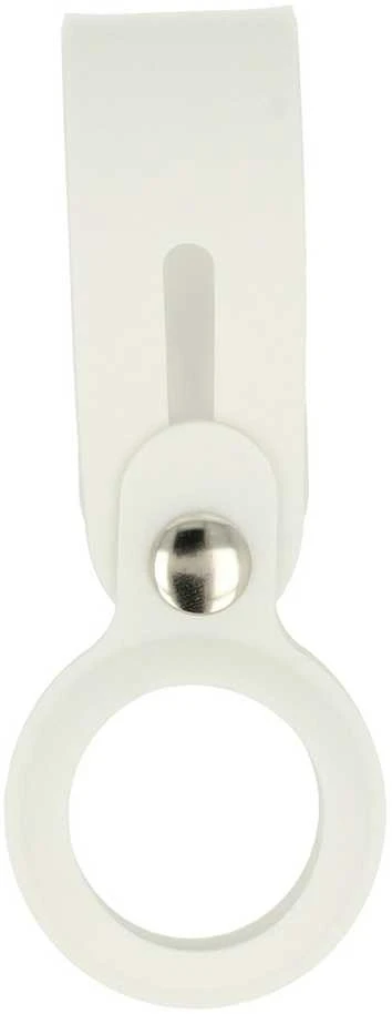 Dėklas Fusion Accessories Topt Silikoninis pakabukas skirtas AirTag baltos spalvos