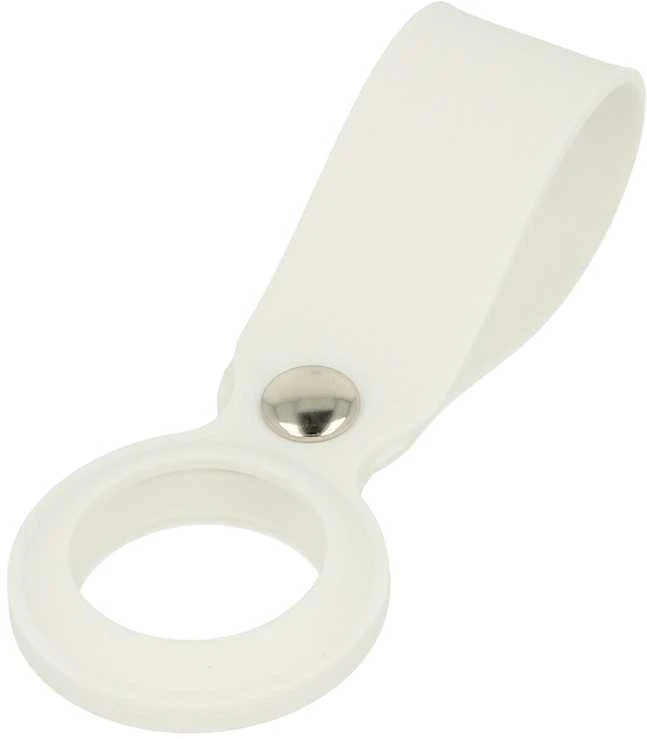 Dėklas Fusion Accessories Topt Silikoninis pakabukas skirtas AirTag baltos spalvos
