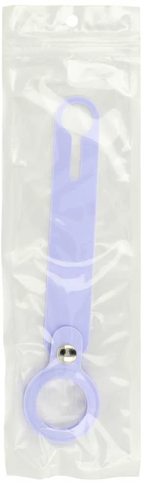 Dėklas Fusion Accessories Topt Silikoninis pakabukas skirtas AirTag violetinės spalvos