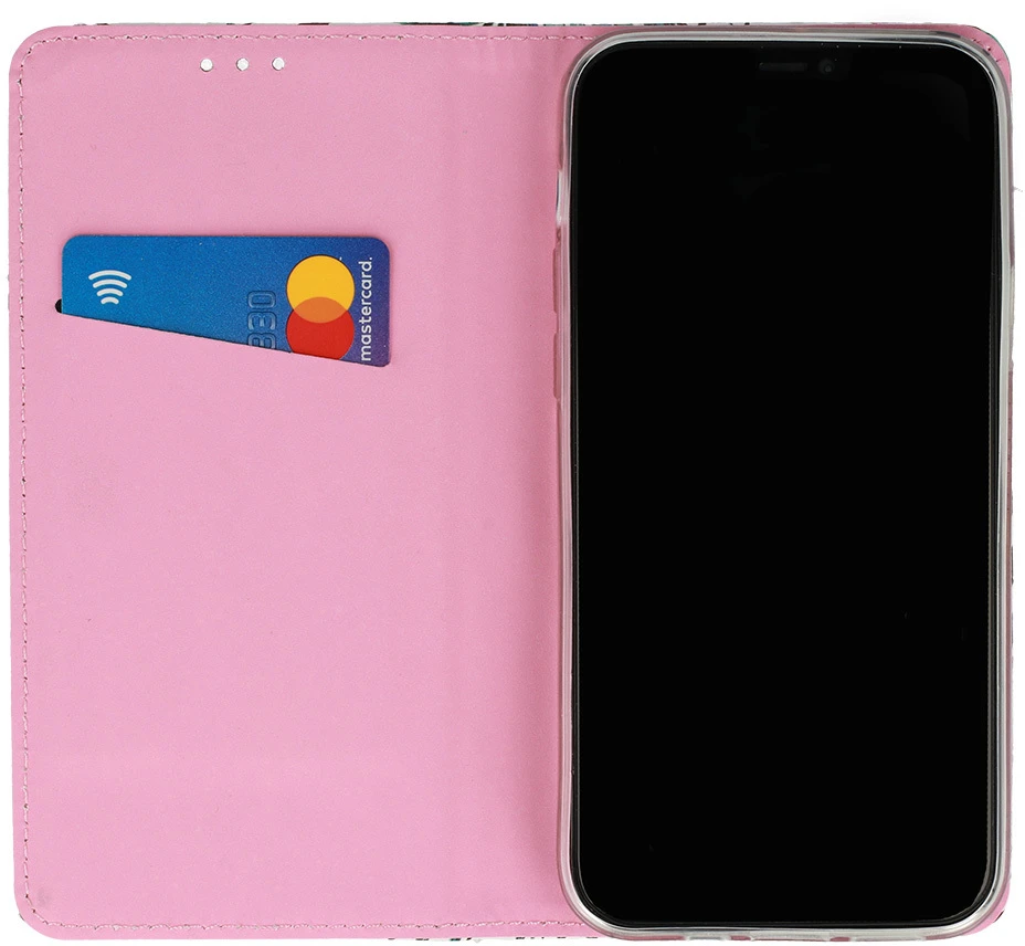 Fusion Accessories Išmanusis knygutės dėklas „Gėlių sijonas“ Apple iPhone 12 Pro Max Design 1