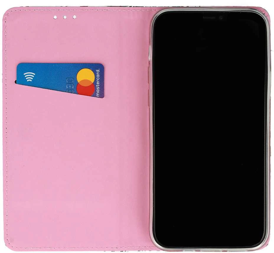 Dėklas Toptel „Topt Smart Book“ – „Samsung Galaxy S22 Plus“ dizainas, gėlių formos sijonas, 1 vnt.