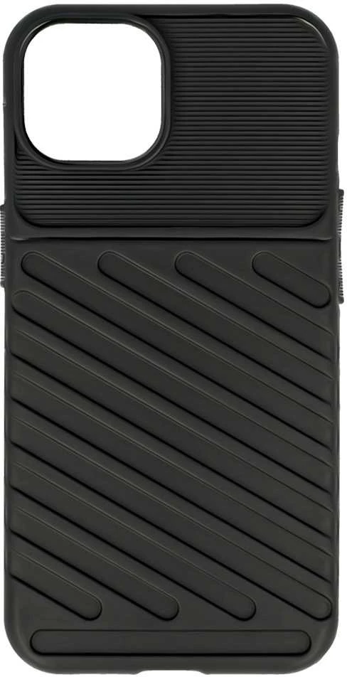Dėklas Fusion Accessories Topt Thunder dėkals skirtas Apple iPhone 14 Plus juodos spalvos