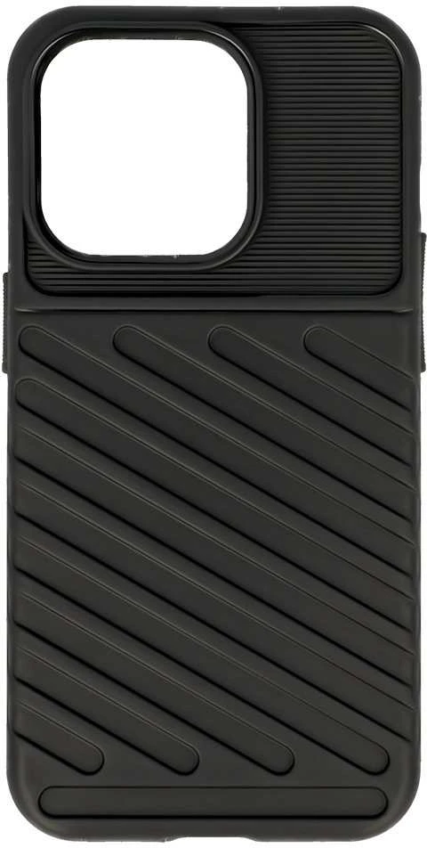 Dėklas Fusion Accessories Topt Thunder dėkals skirtas Apple iPhone 14 Pro juodos spalvos