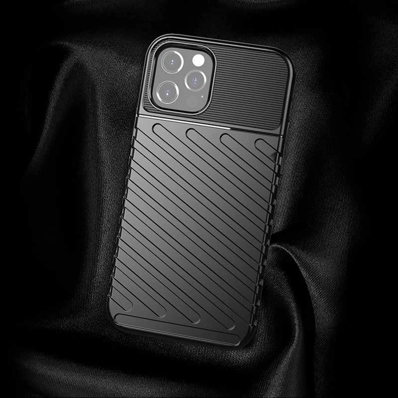 Dėklas Toptel Topt Thunder dėkals skirtas Motorola Moto G42 juodos spalvos