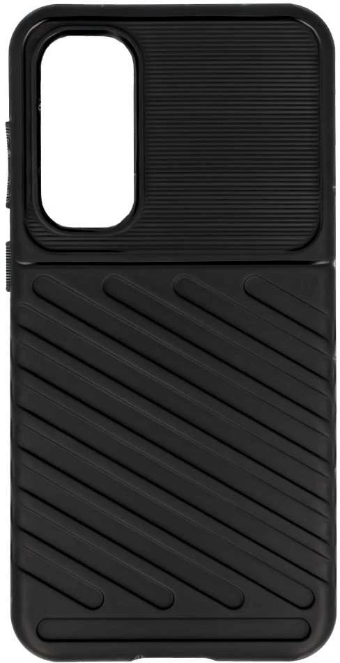 Dėklas Fusion Accessories Topt Thunder dėkals skirtas Samsung Galaxy S23 FE juodos spalvos