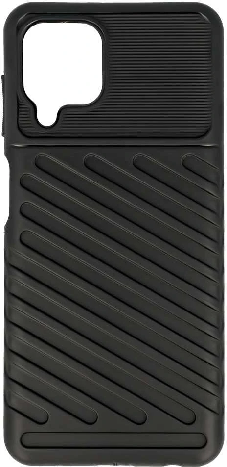 Dėklas Fusion Accessories Topt Thunder dėkals skirtas Samsung Galaxy A42 5G juodos spalvos