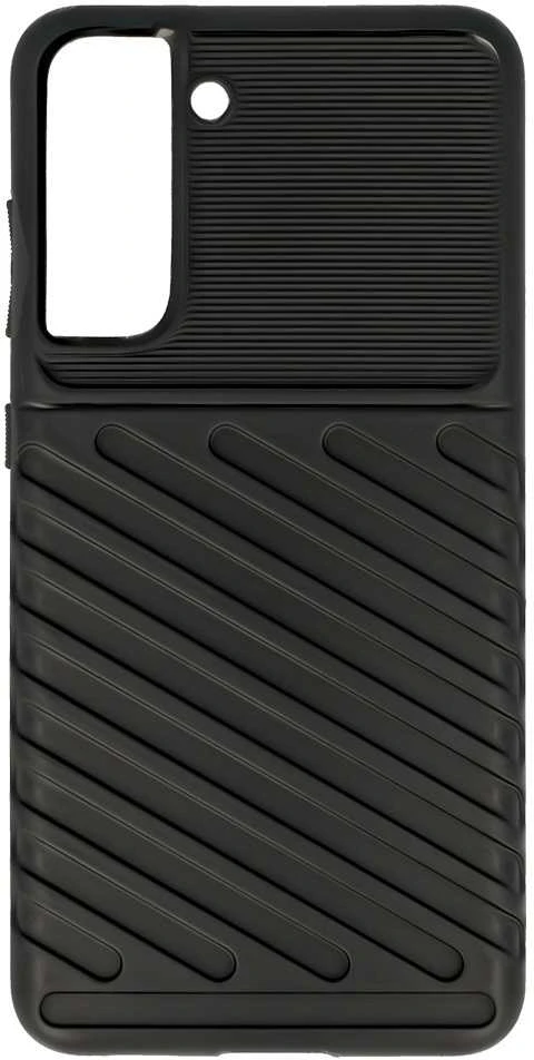 Dėklas Fusion Accessories Topt Thunder dėkals skirtas Samsung Galaxy S22 Plus juodos spalvos