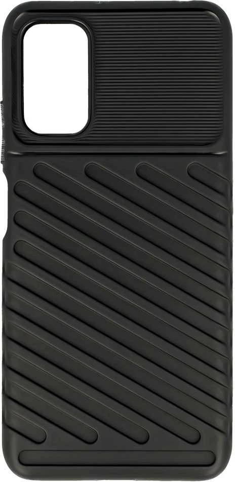 Dėklas Fusion Accessories Topt Thunder dėkals skirtas Xiaomi Redmi Note 10 5G juodos spalvos