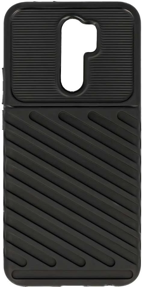 Dėklas Toptel Topt Thunder dėkals skirtas Xiaomi Redmi 9 juodos spalvos