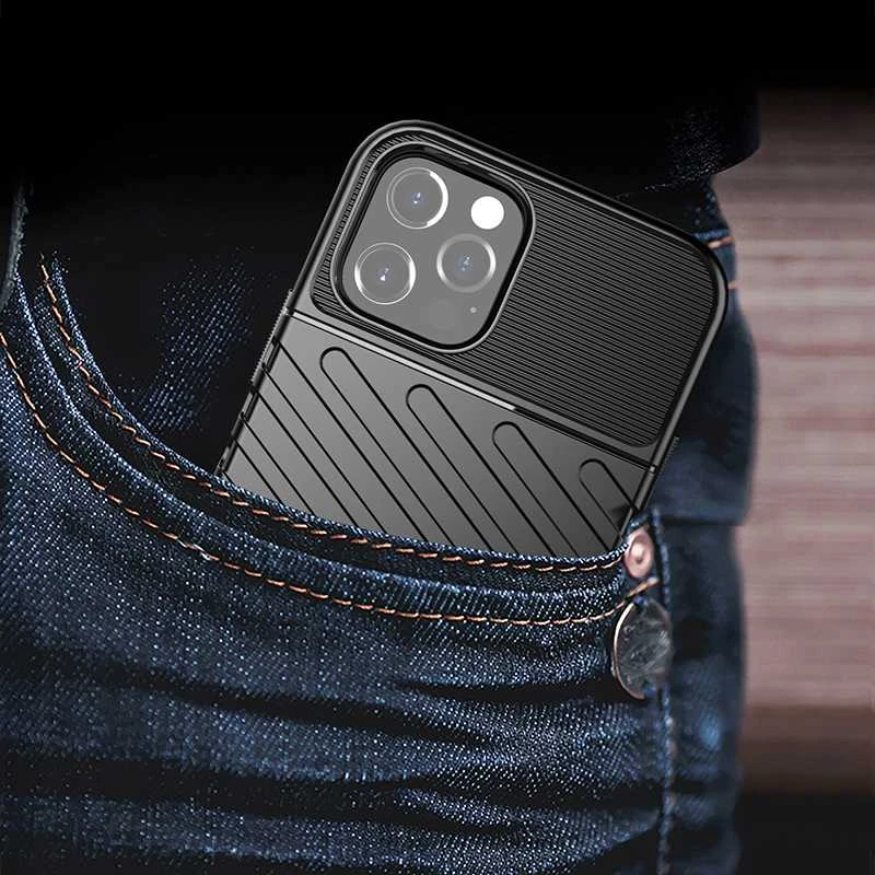 Dėklas Fusion Accessories Topt Thunder dėkals skirtas Xiaomi Redmi Note 12 5G/Poco X5 juodos spalvos