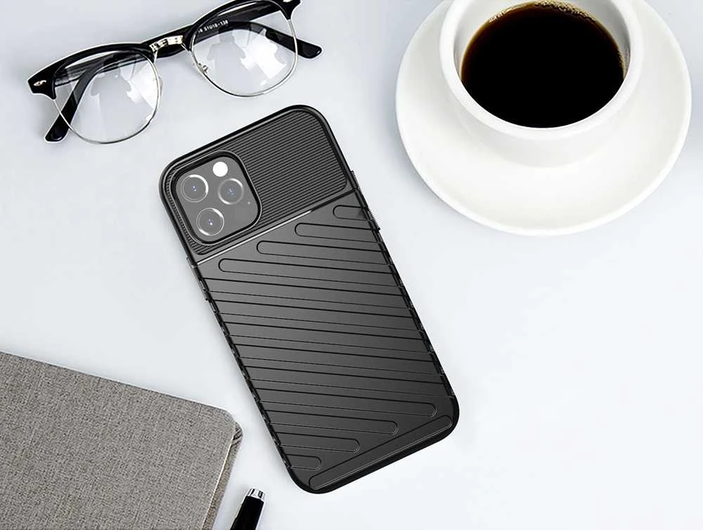 Dėklas Fusion Accessories Topt Thunder dėkals skirtas Xiaomi Redmi Note 13 Pro 4G juodos spalvos