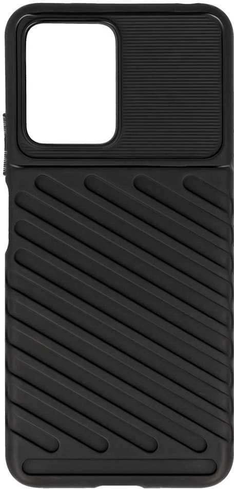 Dėklas Fusion Accessories Topt Thunder dėkals skirtas Xiaomi Redmi Note 12 5G/Poco X5 juodos spalvos