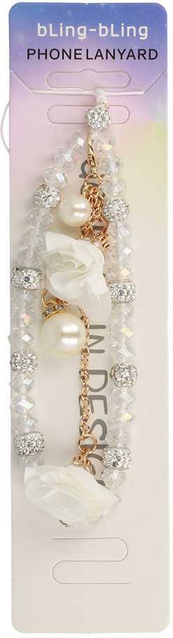 Fusion Accessories Phone pendant G-16 baltas