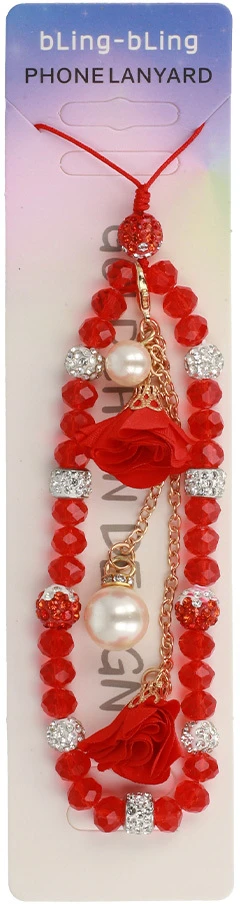 Fusion Accessories Phone pendant G-16 red