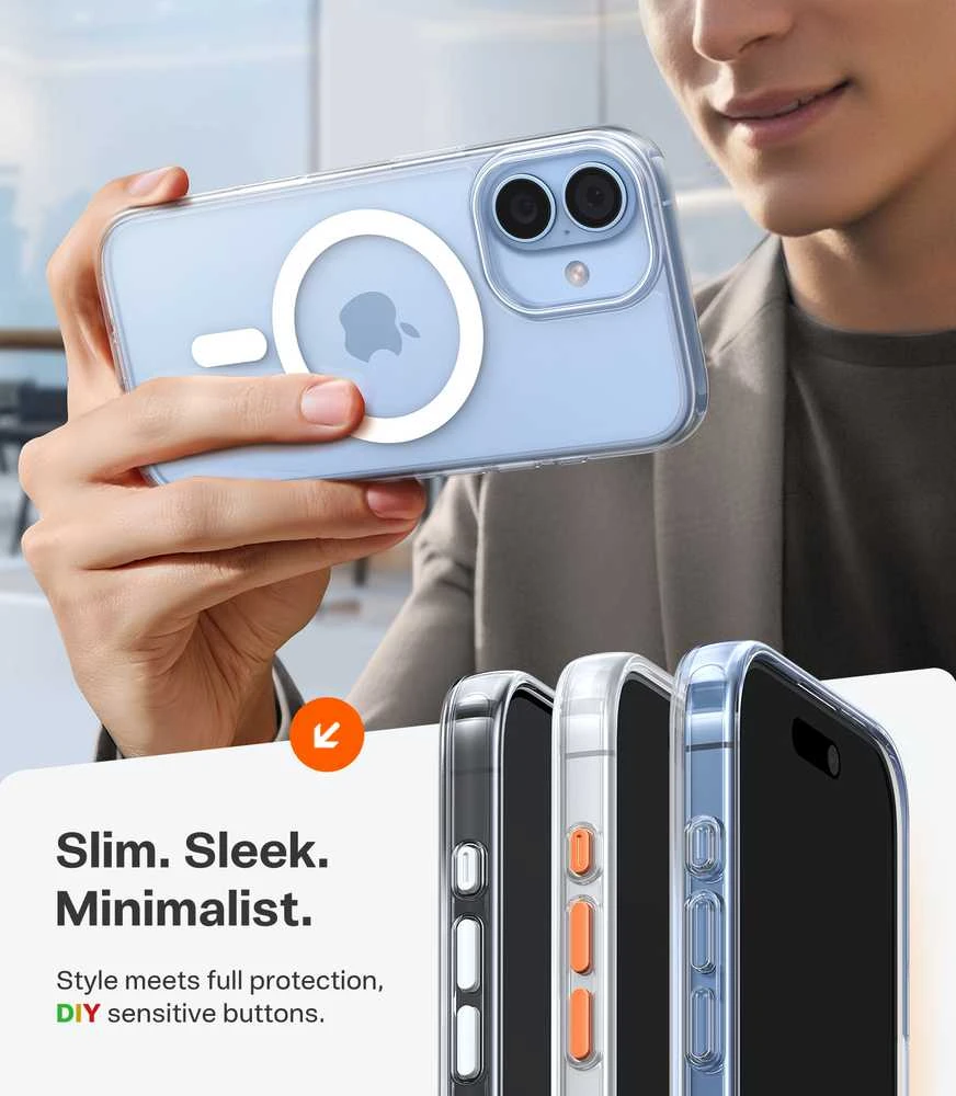 Dėklas Torras Guardian Magnetic, skaidrus – iPhone 17
