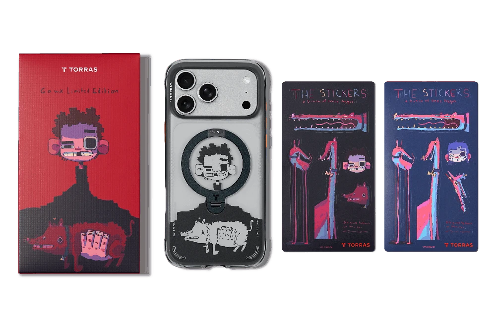 Dėklas „Torras Ostand Q3 Air Gawx Limited“, „Dawnbreak“ apsauga – „Apple iPhone 17 Pro“