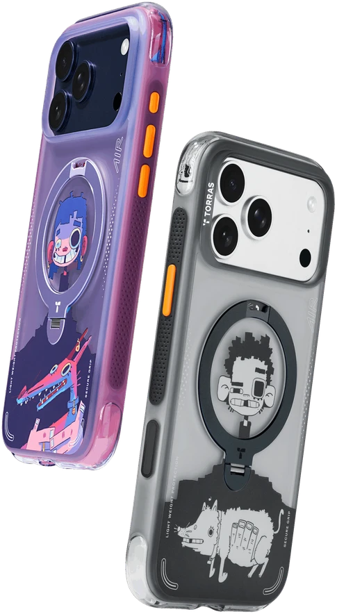 Dėklas „Torras Ostand Q3 Air Gawx Limited“, „Dawnbreak“ apsauga – „Apple iPhone 17 Pro“