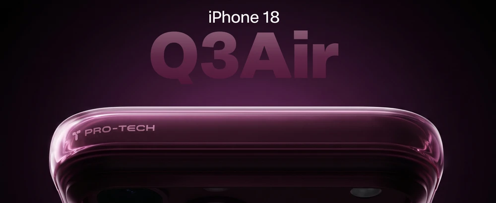 Dėklas Torras Ostand Q3 Air, kosminė violetinė – iPhone 18 Pro