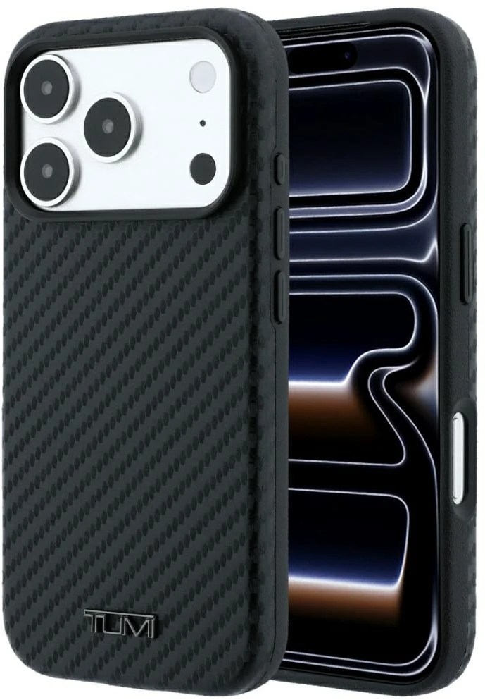 Dėklas Tumi Carbon MagSafe, skirtas iPhone 18 Pro Max / 17 Pro Max, juodas