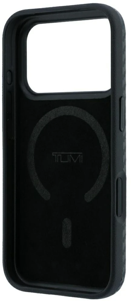 Dėklas Tumi Carbon MagSafe, skirtas iPhone 18 Pro / 17 Pro, juodas