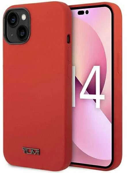 Tumi TUHCP14SSR Apple iPhone 14 / 15 / 6.1″ red kietas dėklas Liquid Silicone