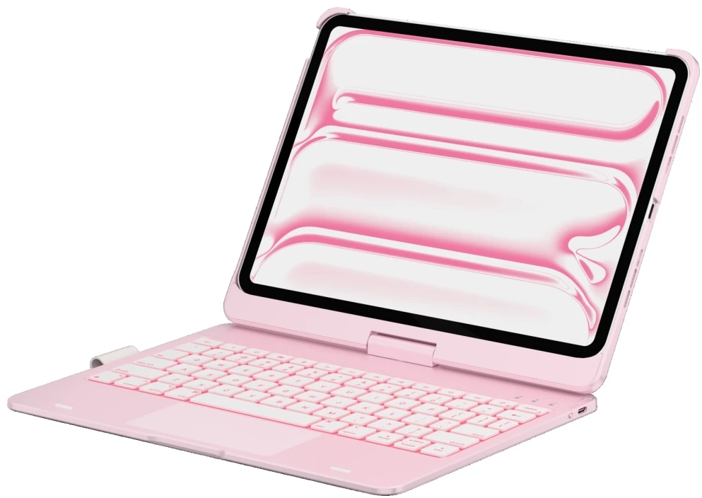 Typecase Flexbook Touch do iPad Pro 11" 2024/2025 šviesiai rausva