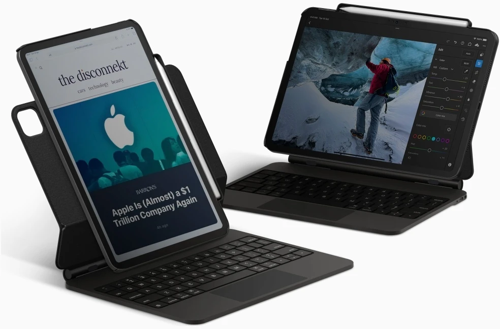 Dėklas UNIQ Axel skirtas Apple iPad Pro 13″ M4 (2024) juodos spalvos