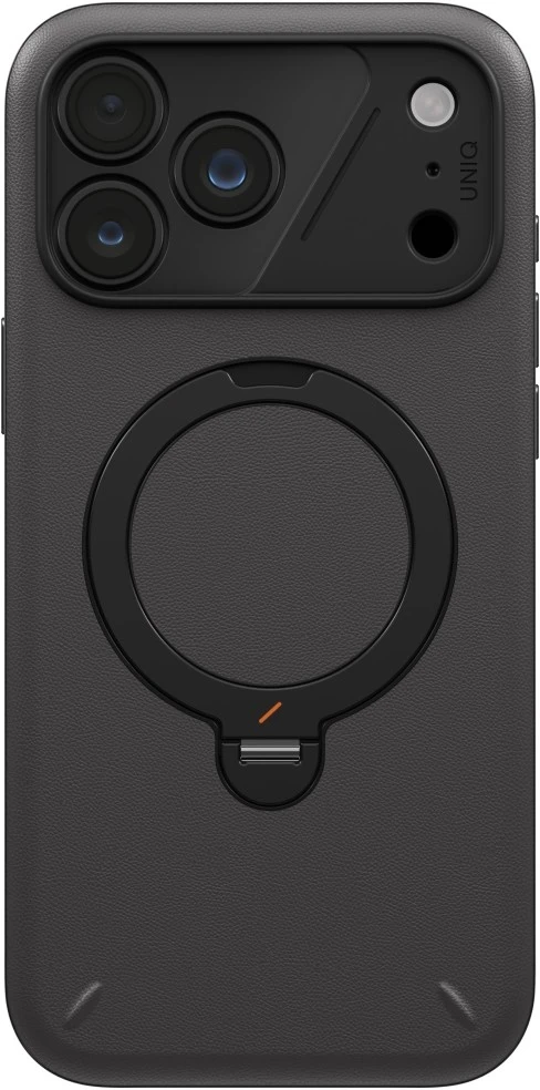Dėklas UNIQ Elix, skirtas iPhone 18 Pro Max / 17 Pro Max, su 360° besisukančiu stovu, pilkas