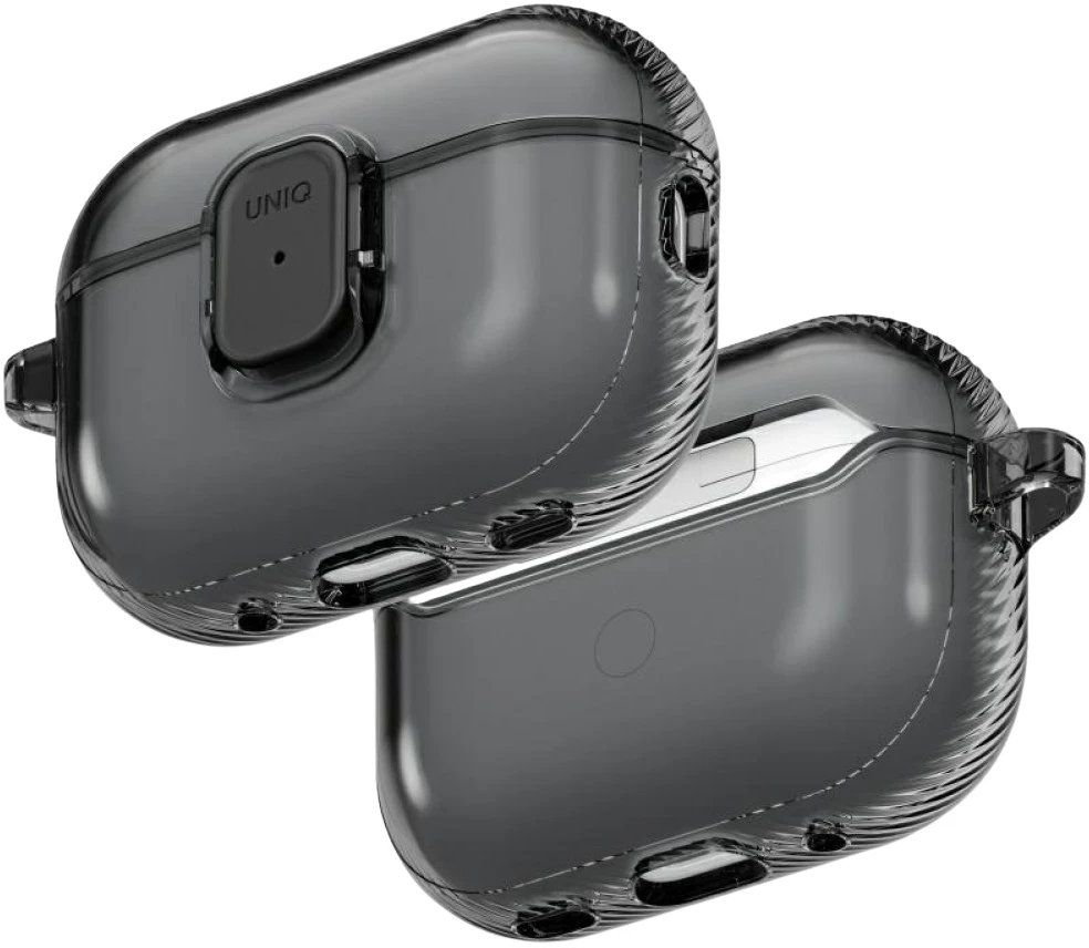 Dėklas Uniq Glase Pro Case for AirPods Pro 3 Lock Case - Transparent Juodas