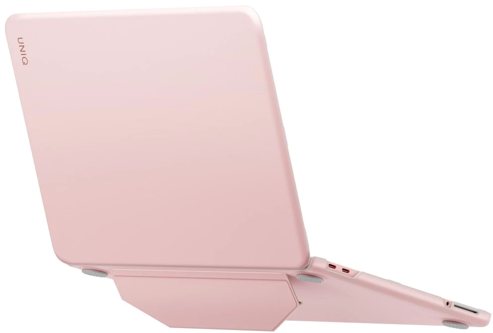Dėklas UNIQ Lyden Versa skirtas MacBook Neo rožinės spalvos