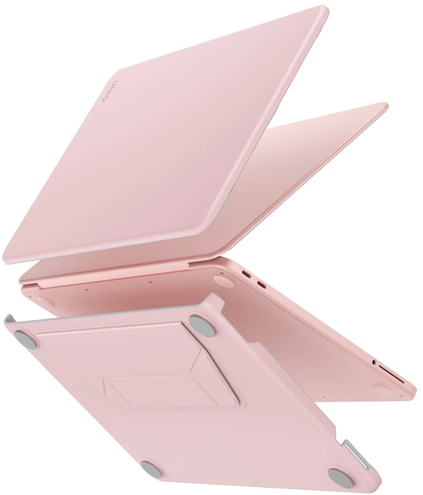 Dėklas UNIQ Lyden Versa skirtas MacBook Neo rožinės spalvos