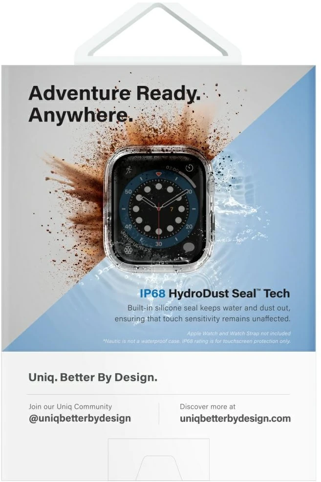 Dėklas UNIQ Nautic Apple Watch 42mm juodos spalvos