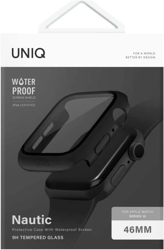 Dėklas UNIQ Nautic Apple Watch 46mm juodos spalvos