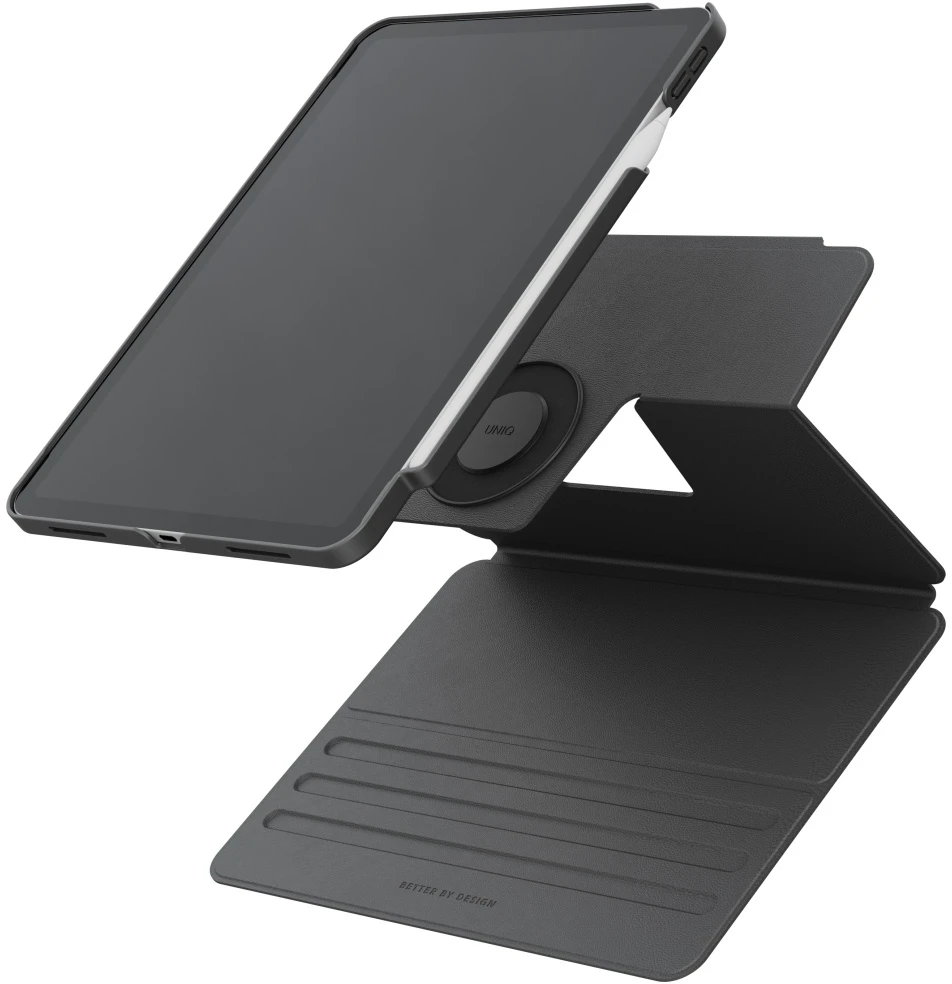 Dėklas UNIQ Rovus Snapmount Magnetic 360 Rotating Detachable skirtas Apple iPad 11″ A16 (2025) / Apple iPad 10.9″ 10