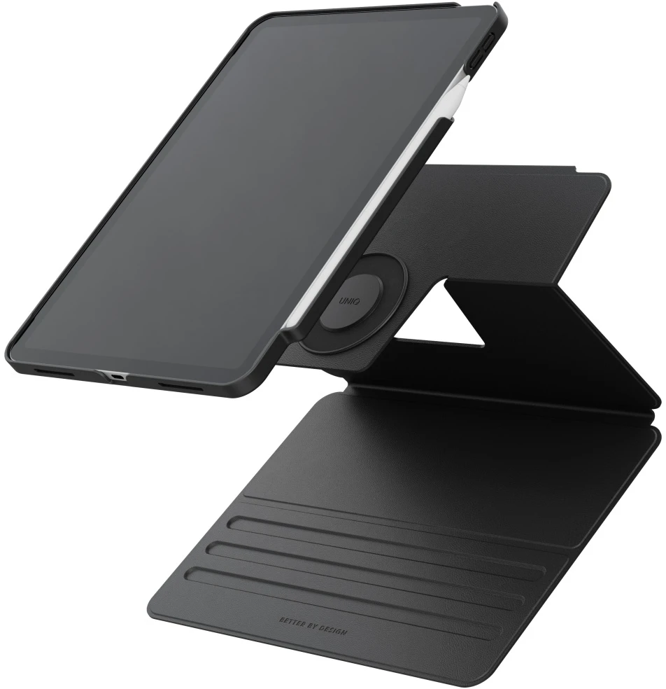 Dėklas UNIQ Rovus Snapmount Magnetic 360 Rotating Detachable skirtas Apple iPad 11″ A16 (2025) / Apple iPad 10.9″ 10