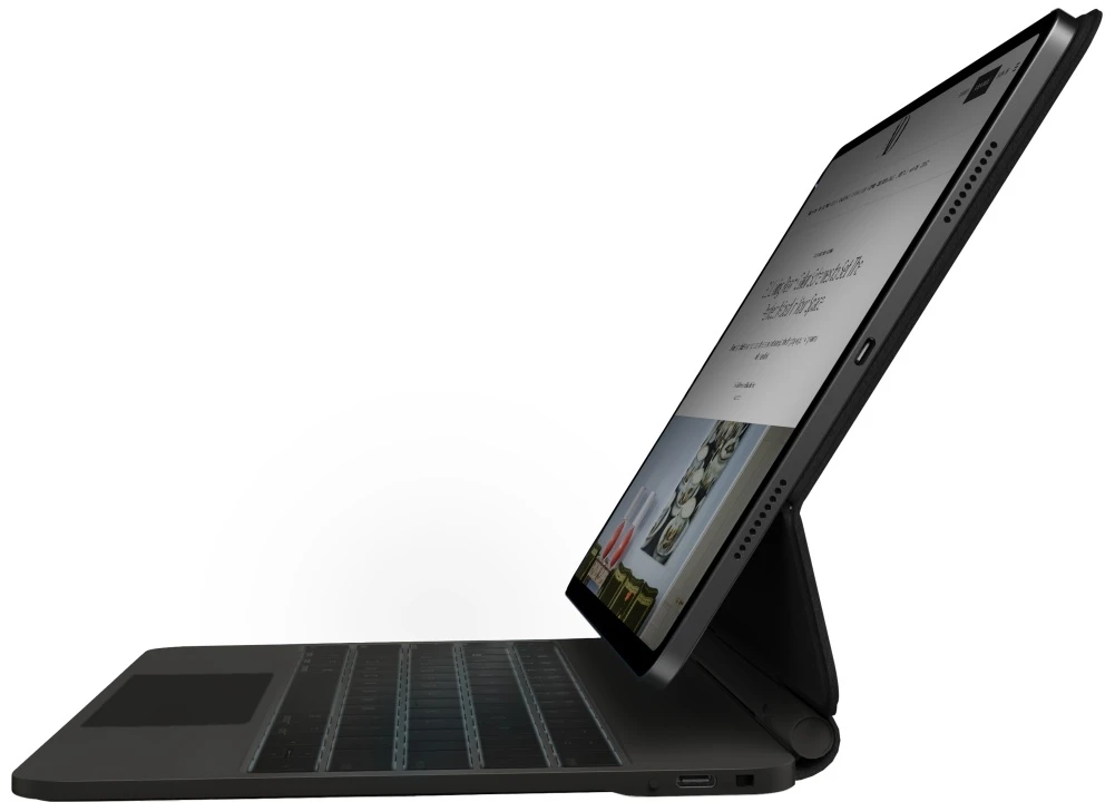 Uniq Venno Pro magnetinis išmanusis dėklas su klaviatūra, skirtas iPad Pro 11" (2024/2025) - Juodas