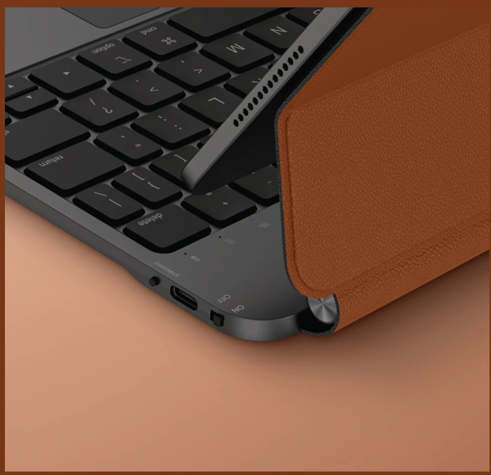 Dėklas UNIQ Venno Pro Magnetic Smart su klaviatūra skirtas Apple iPad Pro 11″ M4 (2024) caramel